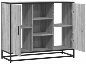Aparador 92x35x76 cm derivados de madeira cinzento sonoma