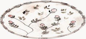 Travessa de servir em porcelana Fine Bone China Midnight Flowers