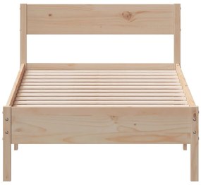 Cama sem colchão 90x200 cm madeira de pinho maciça