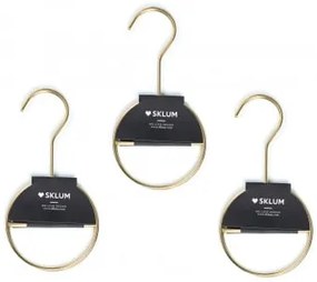 Conjunto De 6 Cabides Gärde Metalizados Para Acessórios Dourado - Sklum