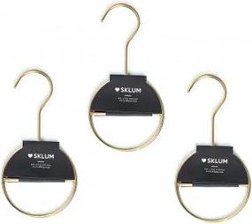 Pack De 6 Cabides Para Acessórios Em Aço Gärde Dourado - Sklum