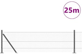 Cerca Hexagonal vidaXL Cinza 0.6x25 m Aço