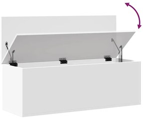 Caixa de arrumação 102x35x35 cm derivados de madeira branco