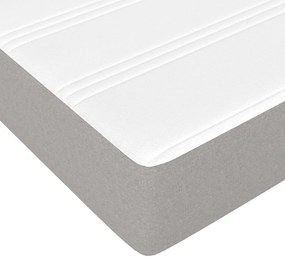 Colchão de molas ensacadas 90x190x20 cm tecido cinza-claro