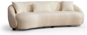 Sofá de 3 Lugares Napoli – Creme – 230x75x94 cm