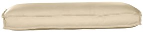 Almofada para Palete Bege 120 x 50 x 12 cm em Tecido Oxford