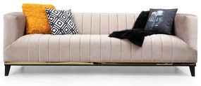 Sofá de 3 Lugares Bellino – Bege – 222 cm x 89 cm x 75 cm
