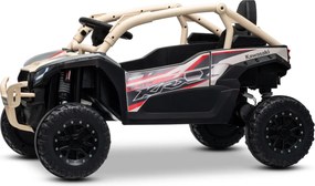 Carro elétrico para crianças Kawasaki TERYX KRX 1000 12V, controlo remoto, bateria de lítio, 2 motores de 25 W, com licença Caqui