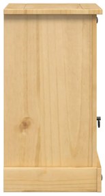 Mesa de cabeceira Corona 45x35x64 cm madeira de pinho maciça