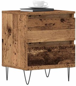 Camas de cabeceira vidaXL 2 pcs Madeira Velha 40x35x50 cm Madeira de e