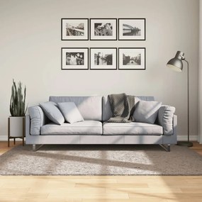 Tapete shaggy de pelo alto PAMPLONA 140x200 cm bege