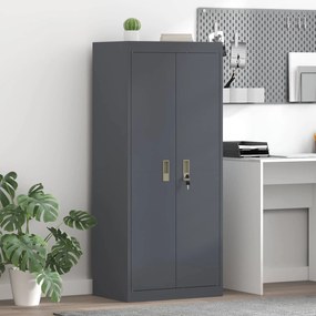 vidaXL Armário de arrumação Antracite 60 x 40 x 140 cm Aço