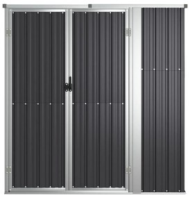 Abrigo ferramentas jardim aço galvanizado antracite