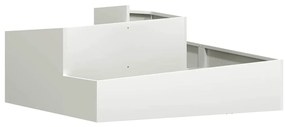 Vasos &amp; Plantadores Branco Plástico Médio Inserções Decorativas
