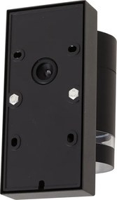Candeeiro de Parede Exterior Moderno Preto IP44 com Sensor Crepuscular - Ensam