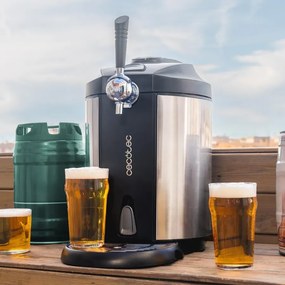 Dispensador de cerveja BeerFlow Steel 5000 com acabamento em aço inoxidável e com temperatura ajustável de 2 ˚C a 12 ˚C