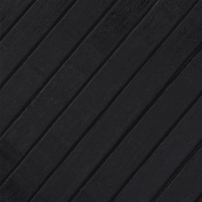 Tapete retangular 70x300 cm bambu preto