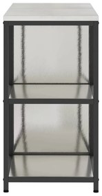Conjunto de Armazenamento de Cozinha com prateleira 2 pcs Prata