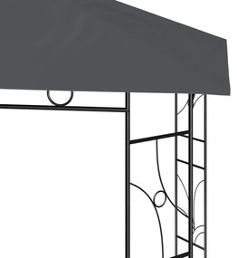 Gazebo 3x3x2,7 m 160 g/m² antracite