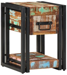 Criado-mudos 2 pcs 40x40x40 cm Madeira recuperada maciça