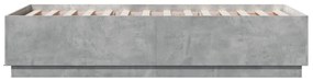 Estrutura de cama 90x190 cm derivados de madeira cinza cimento