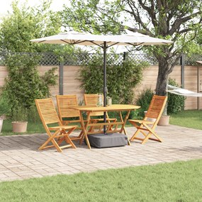 Conjunto de Jantar para o Jardim VidaXL com 5 Peças em Madeira Maciça de Acácia