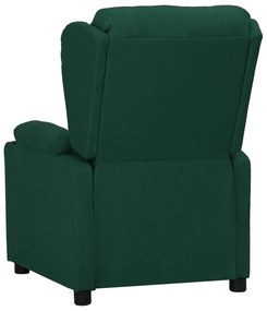 Poltrona reclinável tecido verde-escuro