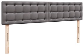 Cama otomana com colchões &amp; LEDs 180x200 cm couro artificial