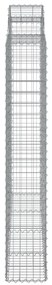 Cestos gabião arqueados 6pcs 200x50x180/200cm ferro galvanizado
