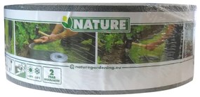 Nature Conjunto limitador de bordas de jardim e estaca cinzento