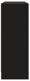 Aparador 91x28x75 cm derivados de madeira preto