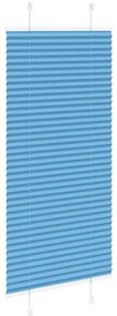 Plissado Cego Azul 65x150 cm Largura Tecido 64,4 cm Poliéster