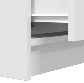 Mesa de cabeceira com 2 gavetas 38x34x80 cm branco