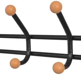 Suporte para roupas com sapateira 68x32x182,5 cm preto