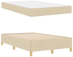 Cama Box Outros Branco e Creme 120 x 190 cm Poliéster