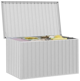 Caixa de arrumação para jardim 171x99x93 cm cinzento