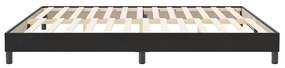 Estrutura de cama sem colchão 200x210 cm veludo preto