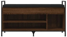 Banco sapateira 105,5x32x57,5cm deriv madeira carvalho castanho