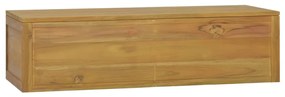 338228 vidaXL Armário de parede p/ casa de banho 110x45x30 cm teca maciça