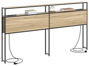 Cabeceira de armazenamento com cabeceira Carvalho Sonoma 200 cm
