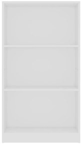 Estante c/ 3 prateleiras 60x24x109 cm madeira processada branco