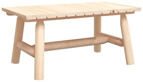 Mesa de centro 90x50x41 cm madeira de abeto maciça