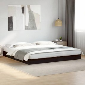 vidaXL Estrutura de cama sem colchão 180x200 cm derivados de madeira