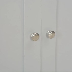 Aparador 112x35x81 cm cinzento