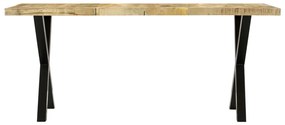 Mesa de jantar 180x90x76 cm madeira de mangueira maciça