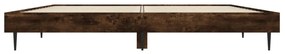 Estrutura de cama 135x190 cm derivados madeira carvalho fumado