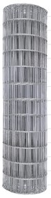 Cerca Euro com 7 Postes em Ponta 1.5x10 m de Aço Galvanizado