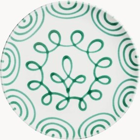 Prato de jantar artesanal Grüngeflammt