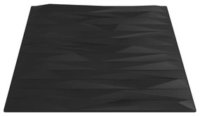 Painéis de parede 12 pcs 50x50 cm 3m² XPS pedra preto
