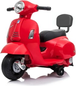 AIYAPLAY Moto Elétrica para Crianças 1.5-3 Anos MINI VESPA GTS 6V, Vermelha | Aosom Portugal